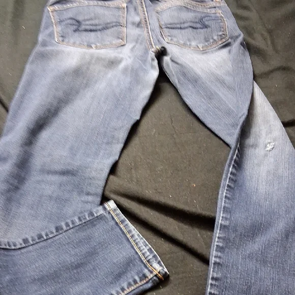 American Eagle Outfitters Dark Blue Skinny Jeans - Picture 3 of 4